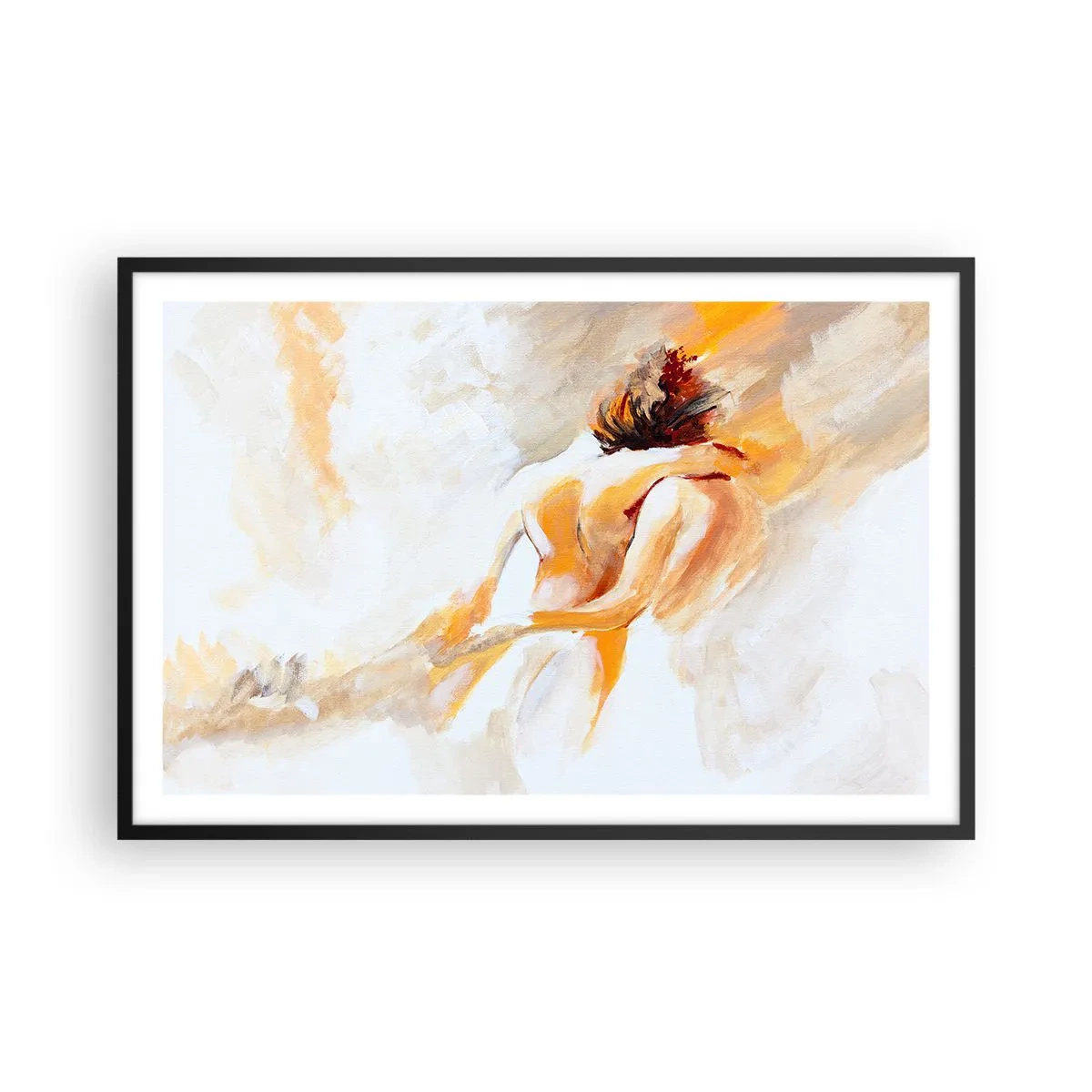 Plagát v čiernom ráme - Blízkosť v nebi - 91x61 cm