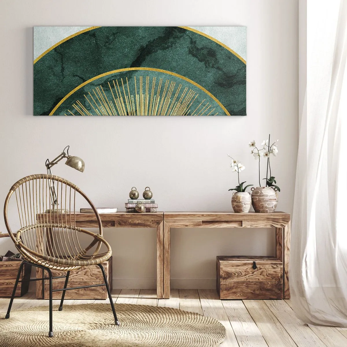Obraz na plátne - Iná slnečná sústava - 100x40 cm