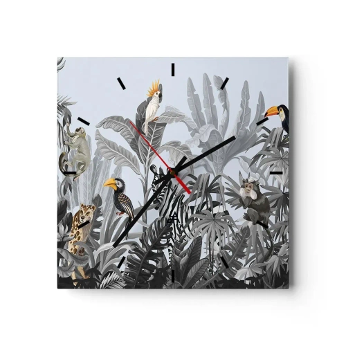 Nástenné hodiny - Africká rozprávka - 30x30 cm