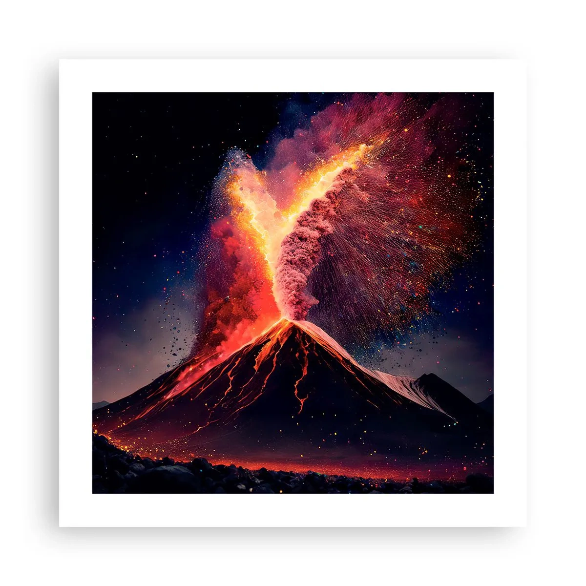 Plagát - Krása a hrôza - 50x50 cm