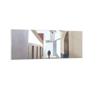 Obraz na skle - Slnečná prechádzka - 140x50 cm