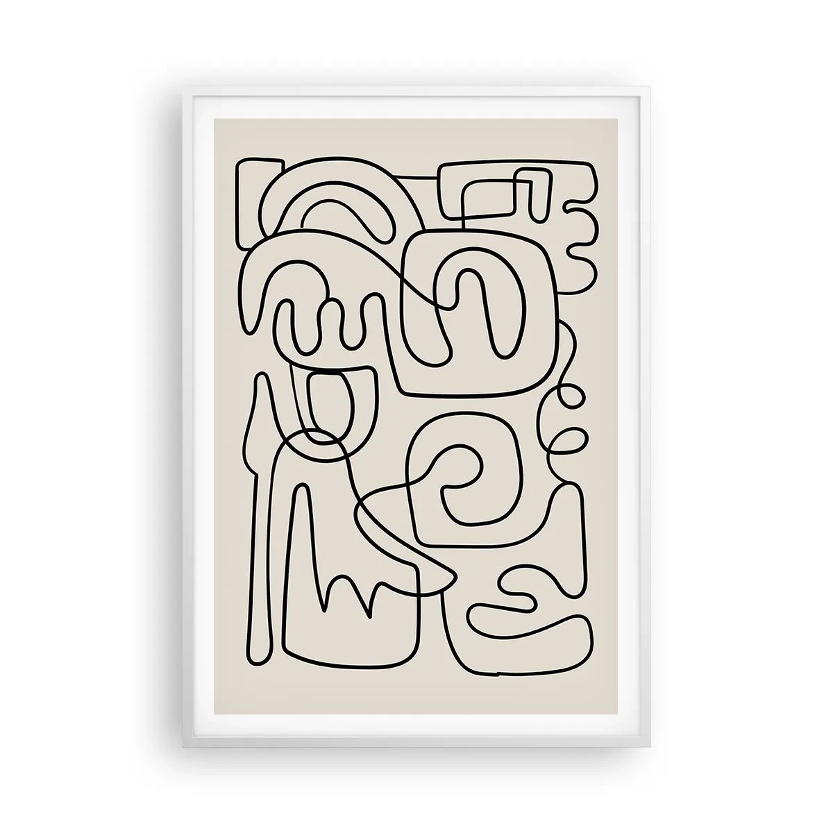 Plagát v bielom ráme - Podľa stopy - 70x100 cm