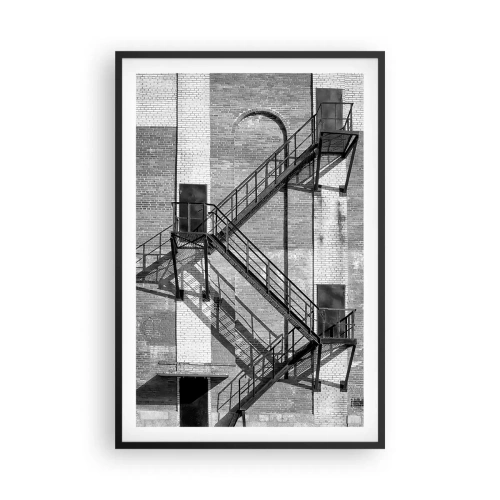 Plagát v čiernom ráme - Industriálny štýl - 61x91 cm