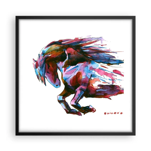Plagát v čiernom ráme - Nadšenie - 50x50 cm