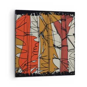 Obraz na plátne - Spontánna kompozícia - 50x50 cm