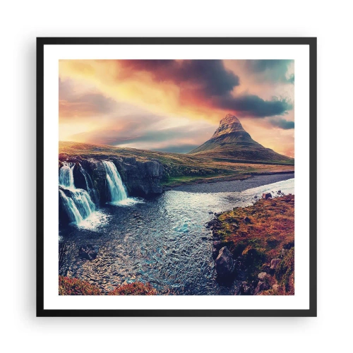Plagát v čiernom ráme - V majestáte prírody - 60x60 cm
