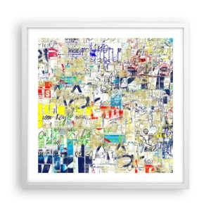 Plagát v bielom ráme - Proste poteší oči - 50x50 cm