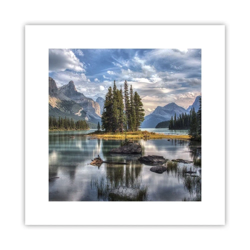 Plagát - Pri veľkej a čistej vode… - 30x30 cm