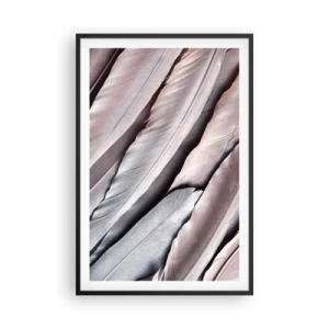 Plagát v čiernom ráme - V ružovej a striebornej - 61x91 cm