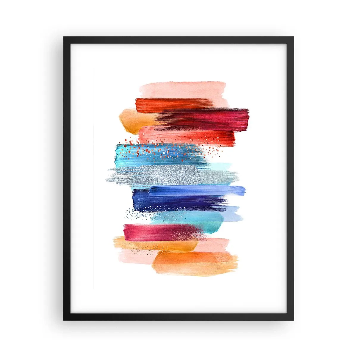 Plagát v čiernom ráme - Hore a dole - 40x50 cm