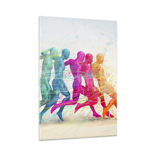 Obraz na skle - Harmónia pohybu - 50x70 cm