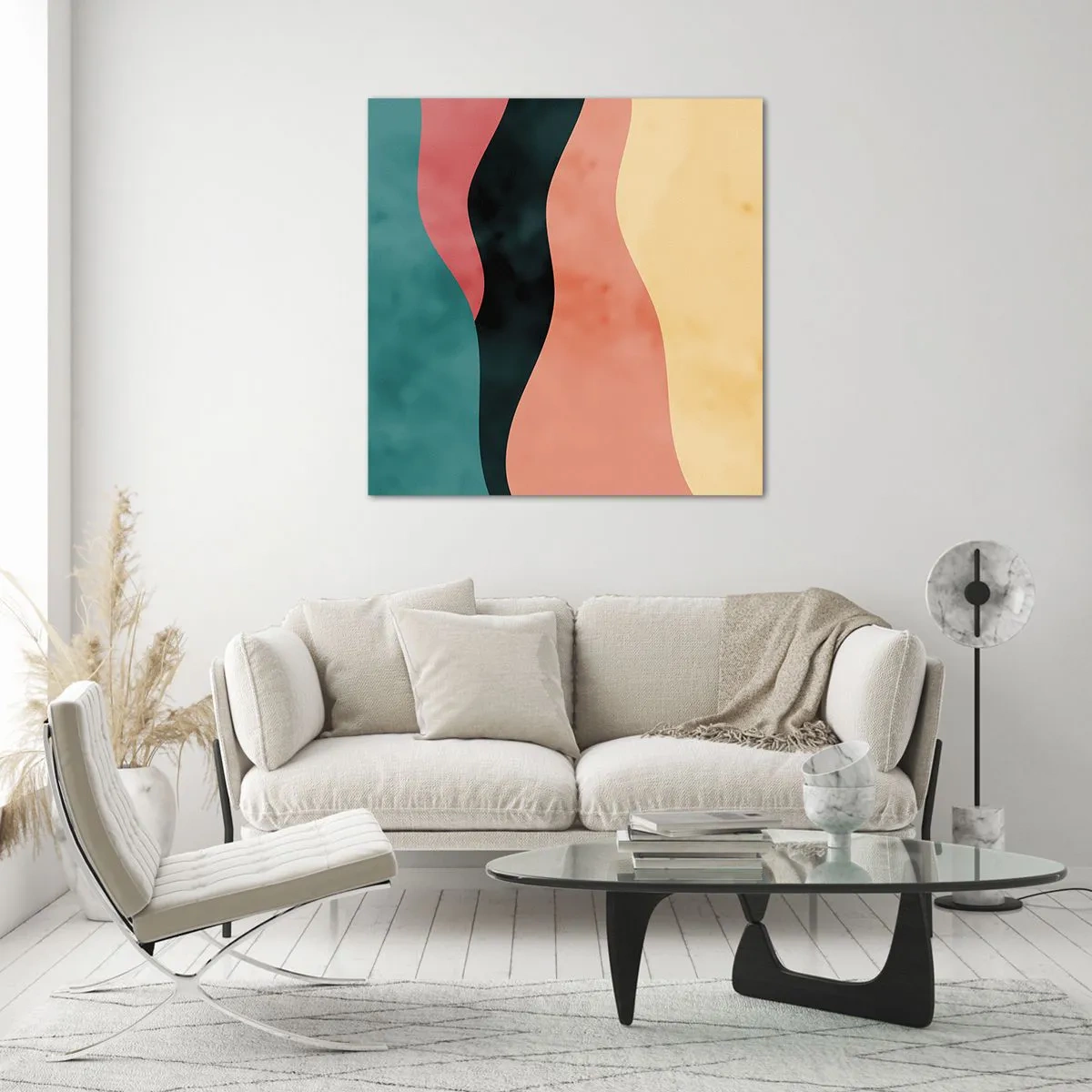 Obraz na skle - Kompatibilný nesúlad - 60x60 cm