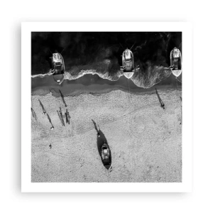Plagát - Ešte na brehu… - 60x60 cm