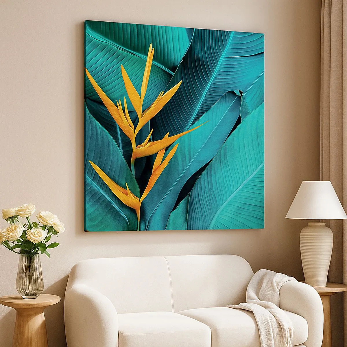 Obraz na plátne - Rajský kvet - 30x30 cm