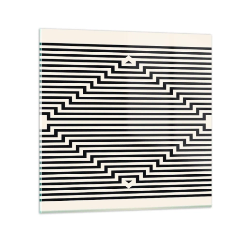 Obraz na skle - Geometrická ilúzia - 40x40 cm