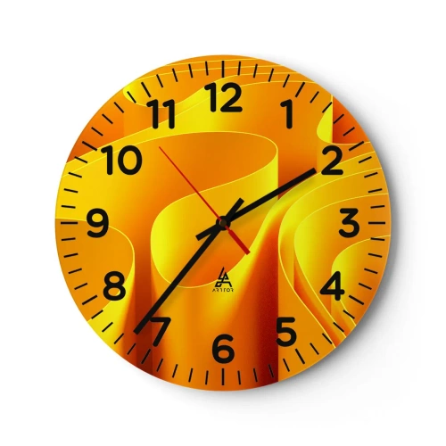 Nástenné hodiny - Ako slnečné vlny - 30x30 cm