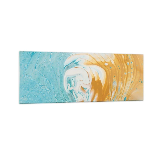 Obraz na skle - Pastelový vír - 140x50 cm