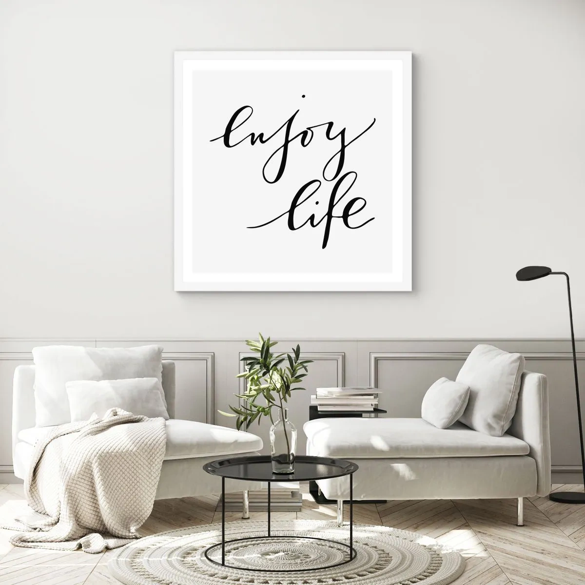 Plagát v bielom ráme - Niet čo dodať… - 40x40 cm