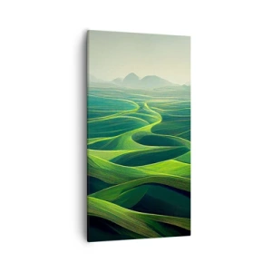 Obraz na plátne - V zelených údoliach - 55x100 cm