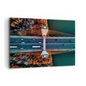 Obraz na plátne - Za vodami, za lesmi - 100x70 cm