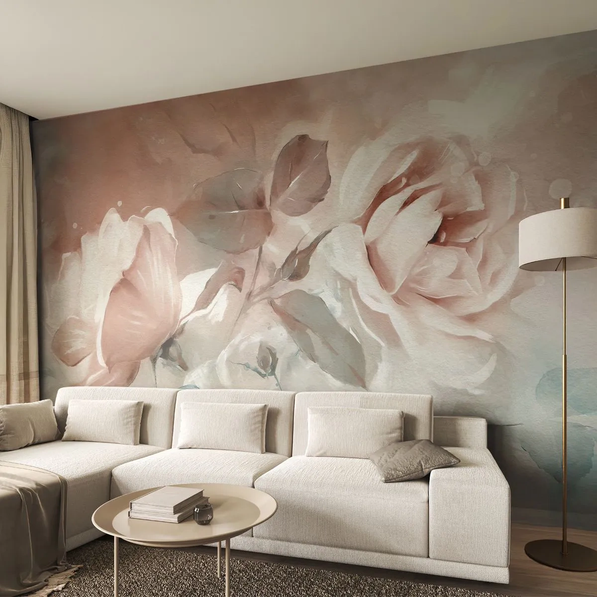 Fototapeta Premium Canvas - Duch romantizmu - Kvety, Romantické, ruže - 250x175 cm