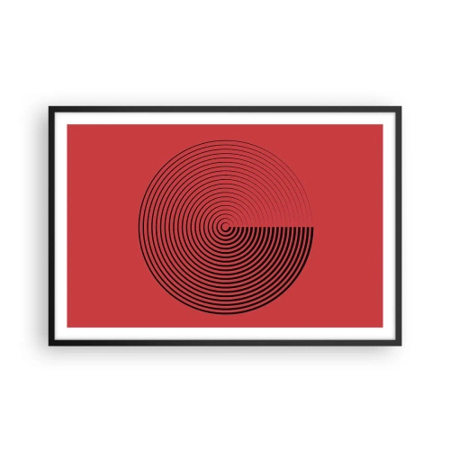 Plagát v čiernom ráme - Kruhový pohyb - 91x61 cm