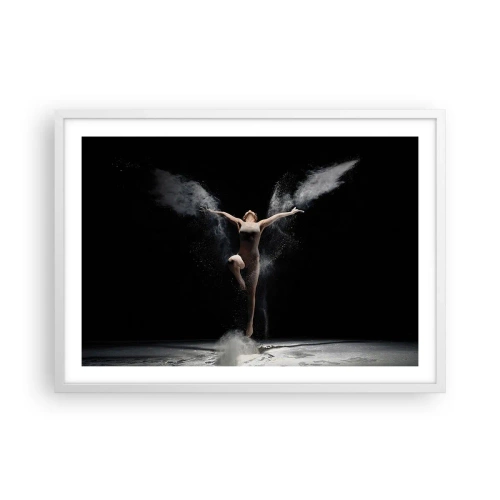 Plagát v bielom ráme - Elfovia existujú - 70x50 cm