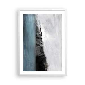 Plagát v bielom ráme - Voda – zem: stret živlov - 50x70 cm