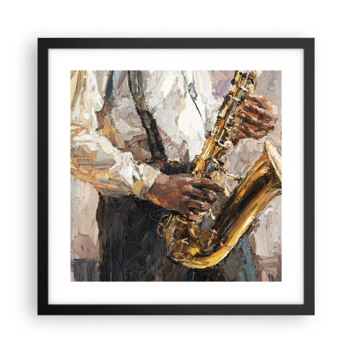 Plagát v čiernom ráme - Čas na sólovú hru - 40x40 cm