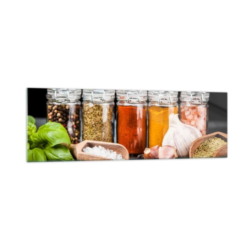 Obraz na skle - Aby mal život chuť - 160x50 cm