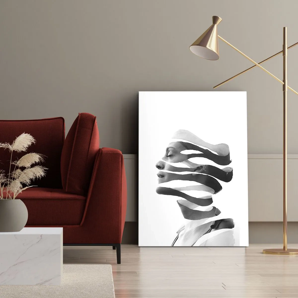Obraz na plátne - Surrealistický portrét - 50x70 cm