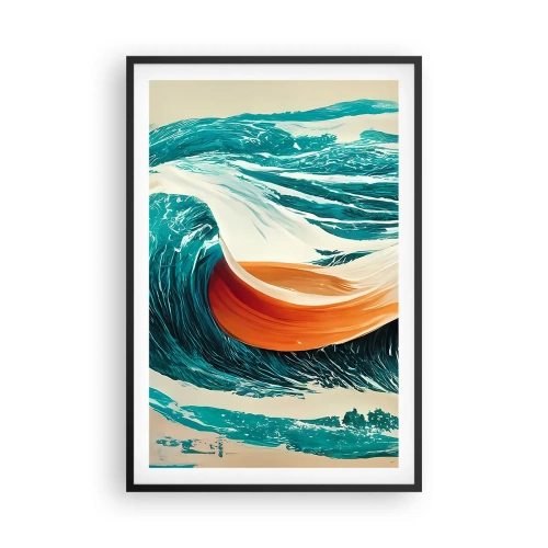 Plagát v čiernom ráme - Surferov sen - 61x91 cm