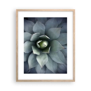 Plagát v ráme zo svetlého duba - Zvádza a varuje - 40x50 cm