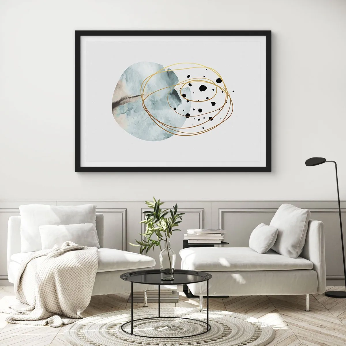 Plagát v čiernom ráme - V objatí priestoru - 91x61 cm