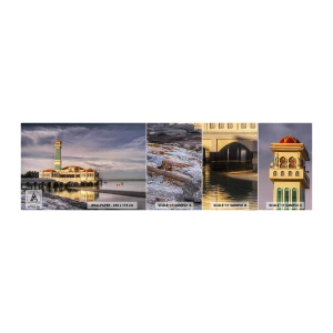 Vzorka samolepiacej fototapety Deluxe Sticker - Svätyňa prírody - Architektúra, Malajzia, Krajina - 100x30 cm
