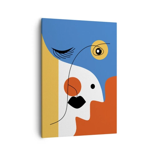 Obraz na plátne - Zdeformovaný portrét - 50x70 cm