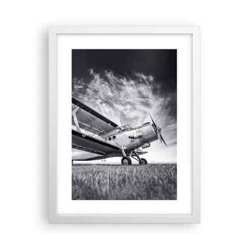 Plagát v bielom ráme - Okrídlený pútnik - 30x40 cm