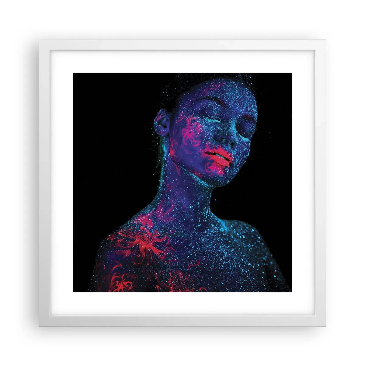 Plagát v bielom ráme - V hviezdnom prachu - 40x40 cm