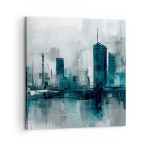 Obraz na plátne - Mesto vo farbe dažďa - 60x60 cm