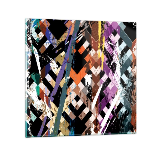 Obraz na skle - Umocnené na druhú - 30x30 cm