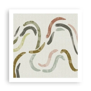 Plagát - Radostný tanec abstrakcie - 60x60 cm