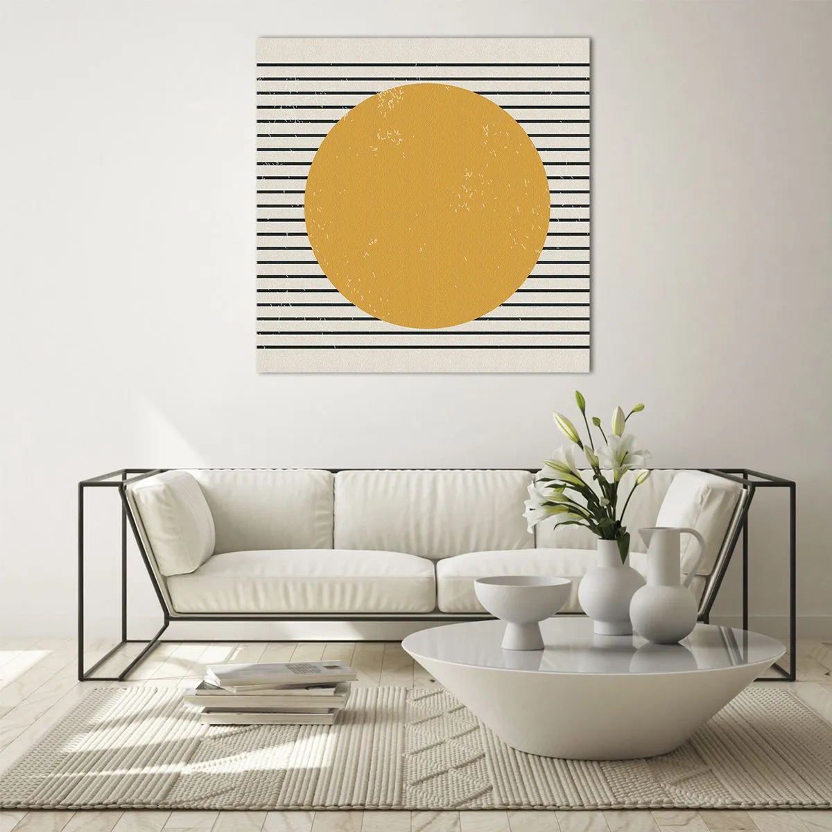 Obraz na skle - Sila jednoduchosti - 70x70 cm