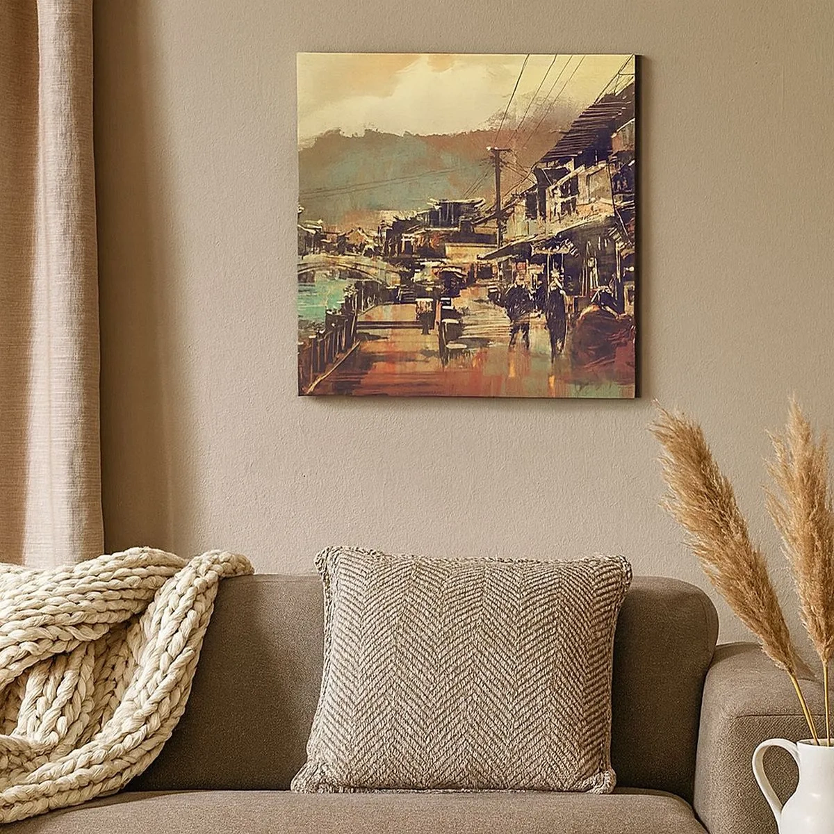 Obraz na plátne - Život ako bohatstvo šedej - 30x30 cm