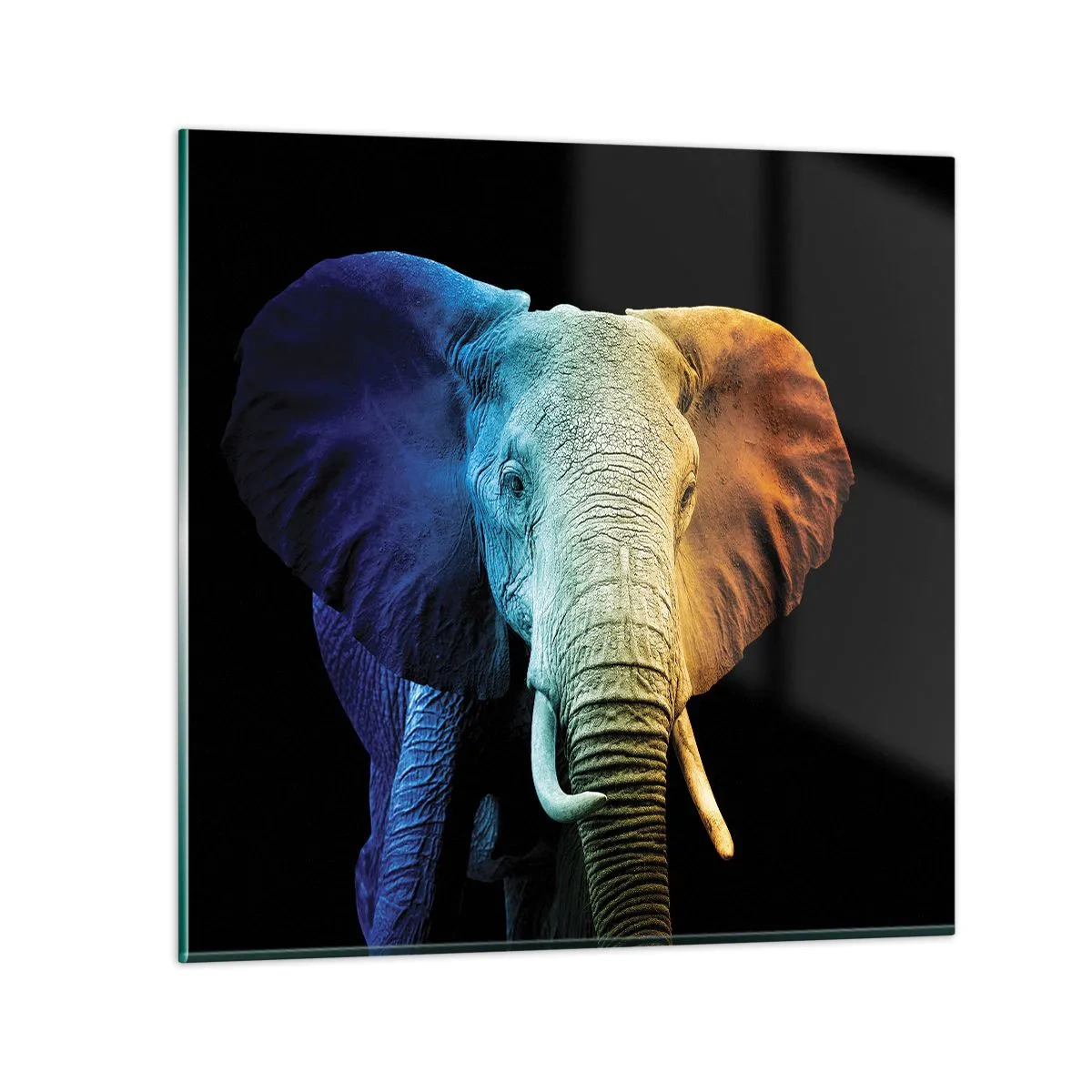 Obraz na skle - Excentrický muž, avšak nie podivín - 30x30 cm