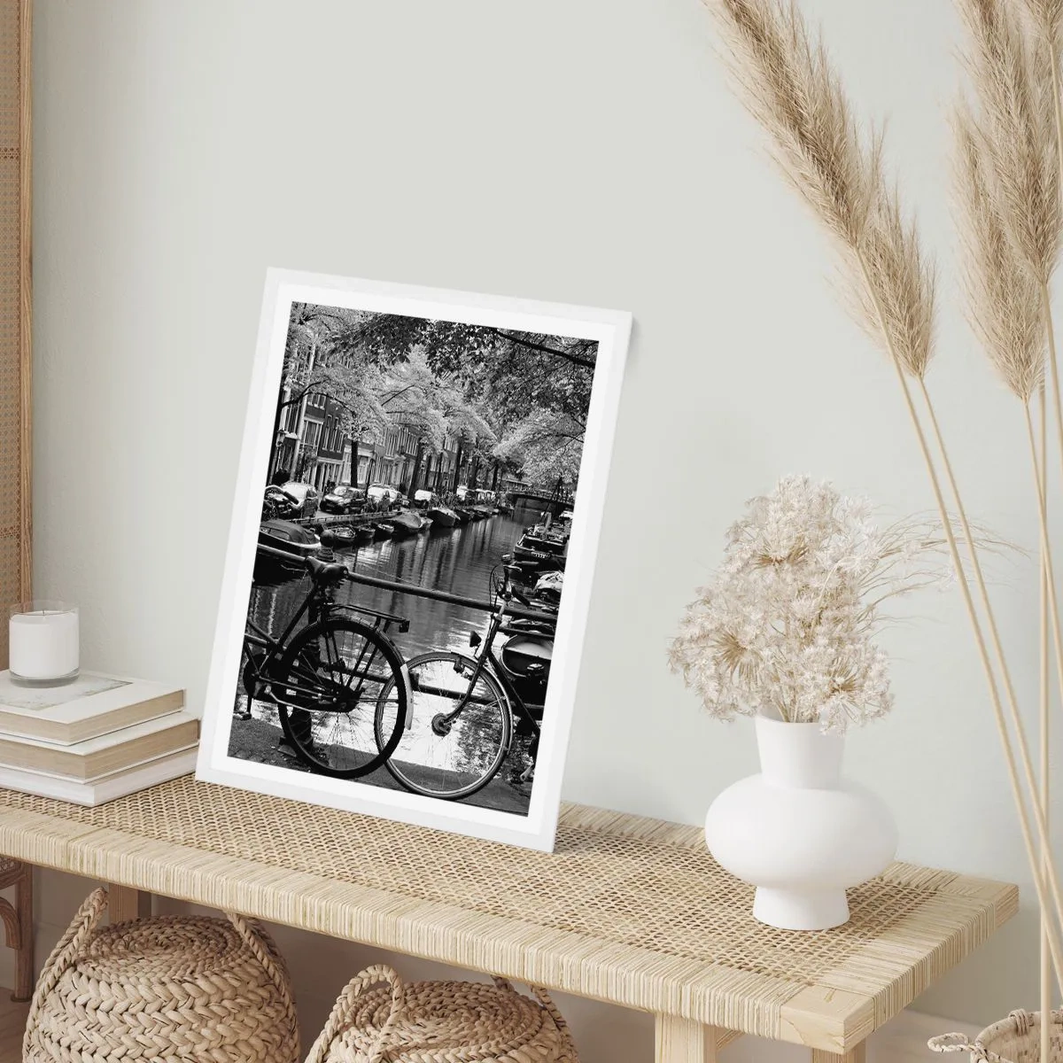 Plagát v bielom ráme - Veľmi holandský výhľad - 40x50 cm