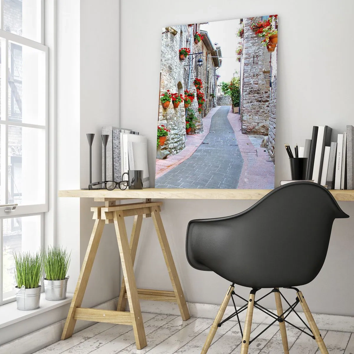 Obraz na skle - Talianska atmosféra - 50x70 cm