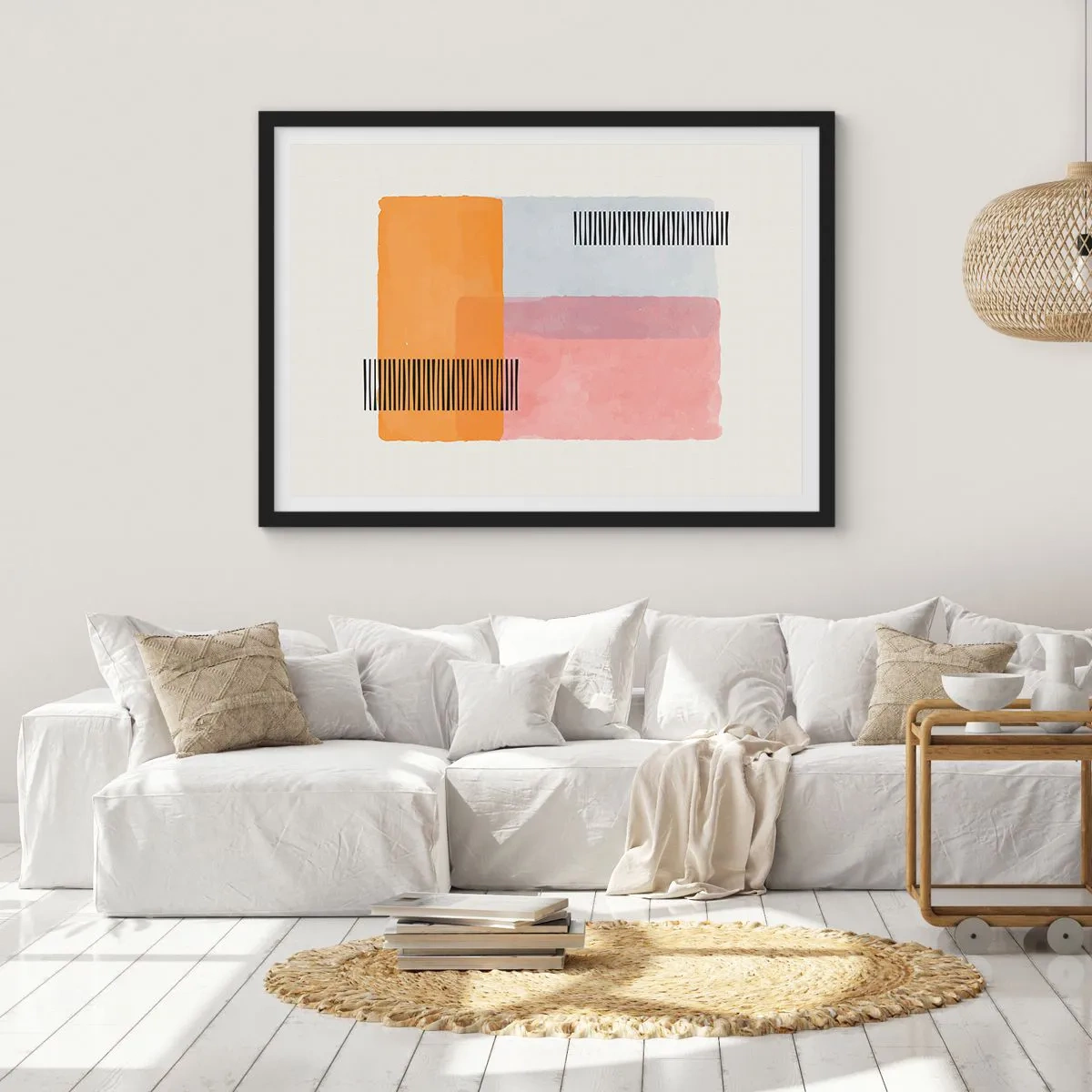 Plagát v čiernom ráme - Z rohu do rohu - 70x50 cm