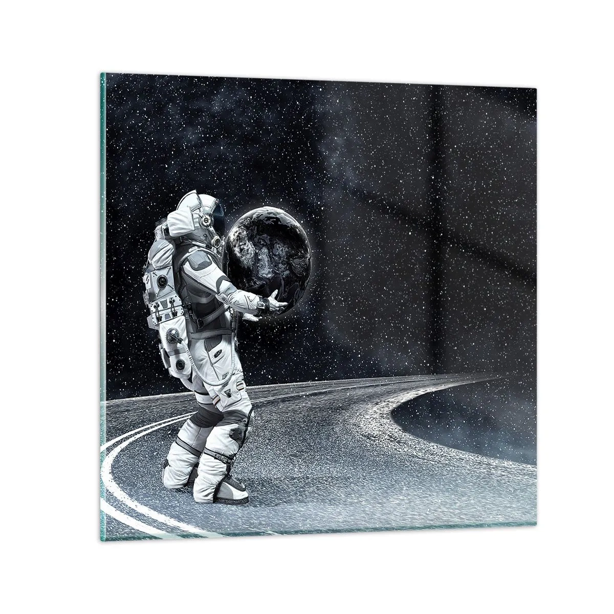 Obraz na skle - Na Mliečnej dráhe - 30x30 cm