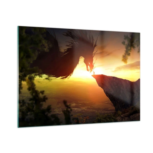 Obraz na skle - Premožiteľ draka - 100x70 cm