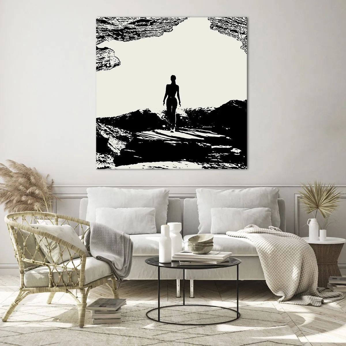 Obraz na skle - Nový pohľad - 60x60 cm